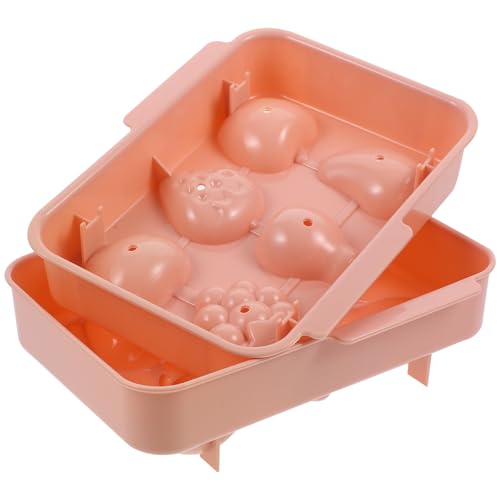 Bandeja para cubitos de hielo KALLORY diseño gato rosa miniatura 1