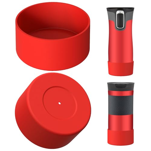 Protège-bouteille en silicone rouge pour Contigo West Loop 2.0 et Huron Lot de 2