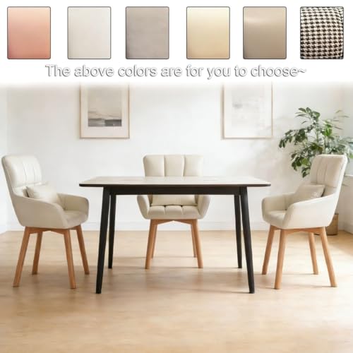 Silla de maquillaje cómoda y taburete de computadora acolchado para escritorio 5