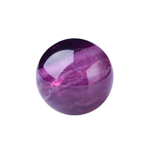 Raw Crystal Purple Fluorite Quartz Ball Ball Ball,30mm