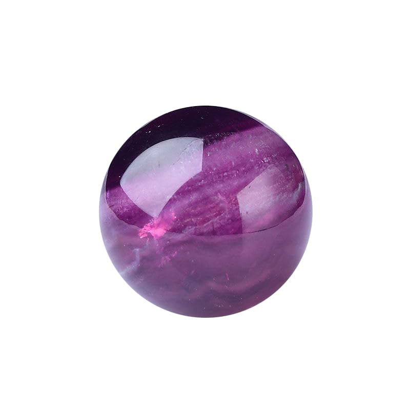 Boule de fluorite violette naturelle 50mm, idée cadeau originale en quartz brut