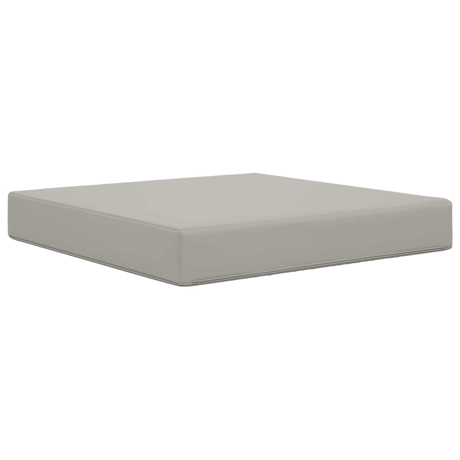 vidaXL Cojín para sofá de Exterior Gris 60 x 60 x 8 cm Poliéster, Cojín Sofá Moderno Exterior, Espuma Resistente, Poliéster Que No Se Desvanece, Asiento Decorativo para el Hogar