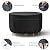 Brosyda Round Patio Furniture Cover, Waterproof Outdoor Table Covers, Windproof Heavy Duty Patio Cover for Outdoor Table & Chair Set, Tear Resistant, 72"DIA x 28"H, Black