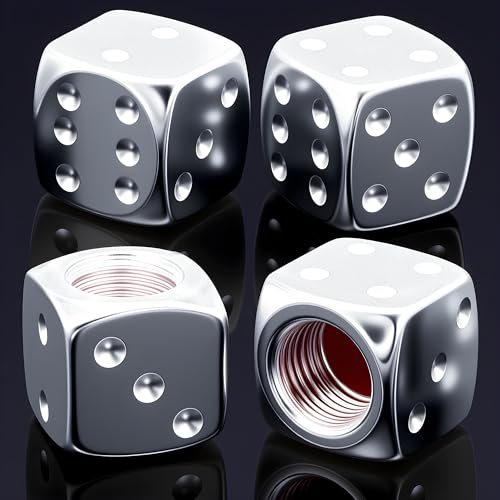 MEAJOO Dice Style Valve Caps Aluminum