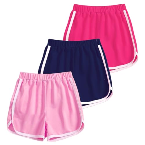 Image of Kuchipoo Girls Regular Fit Cotton Shorts - Pack of 3