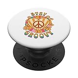 Photo Gallery hippie retrò stay groovy, mente positiva, vita felice popsockets popgrip intercambiabile Photo Gallery hippie retrò stay groovy, mente positiva, vita felice popsockets popgrip intercambiabile