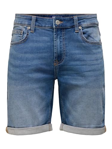 Only & Sons Herren Onsply Jog MBD 0024 Ana DNM Shorts Noos, Medium Blue Denim, XS EU – Ansicht 1