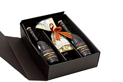 Geschenkset Prosecco mit Schokoladentrüffeln in schöner Präsentverpackung