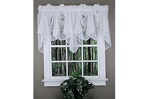 Stylemaster Splendor Batiste White Sheer Valance