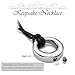 AllerPierce Black Urn Necklaces for Ashes Stainless Steel Memorial Urns Pendant Necklaces Circle of Life Eternity Cremation Ashes Jewelry Keepsake for Men Women