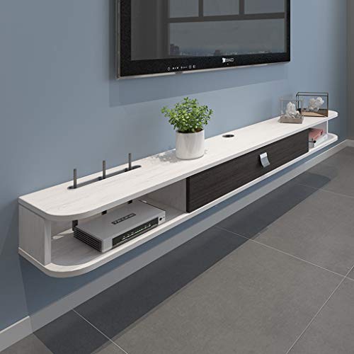 壁掛けテレビキャビネットウォールシェルフ浮動棚セットトップボックススカイボックスルータDVDプレーヤーCDプロジェクターの写真おもちゃの収納棚テレビコンソール壁のユニットの装飾