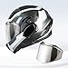 VCOROS Helmet Visor For Valiant II FF900 Helmet Visor Unisex-Adult Flip Up Helmets Replacement Helmet Shield (Chrome Silver)