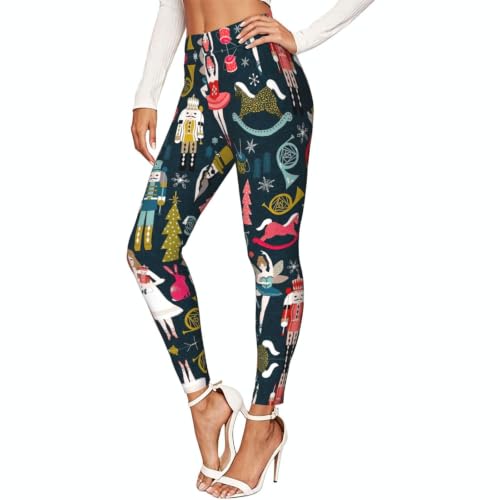 Leggings de compresión para mujer para danza de Navidad, ballet y entrenamiento deportivo