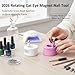 2026 New Upgraded 360° Rotating Automatic Cat Eye Magnet 8 in 1 Set for Nails Nail Art Tool Uniform Magnetic Force Glass Bead Ball Gel Polish Easily DIY Wide Glossy Effect Fast Create(All)
