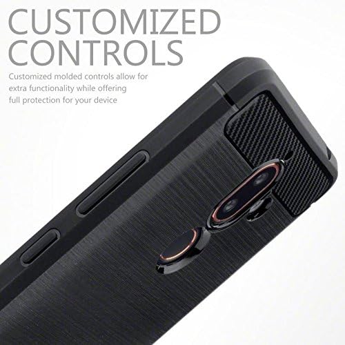 Image of Hybrid Carbon Fiber Back Case for Nokia 7 Plus (Black)