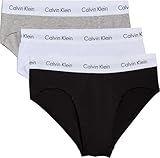 Calvin Klein Uomo Slip Hipster Confezione da 3 Intimo, Multicolore (Black/White/Grey Heather), M