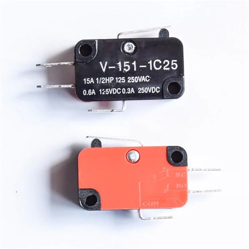 Microswitch momentáneo V-153 de 15A para control sin fallos 3