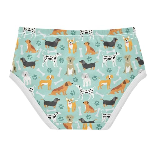 Girls' Underwear Cartoon Dogs Cotton Stretch Comfort Toddler Panties2