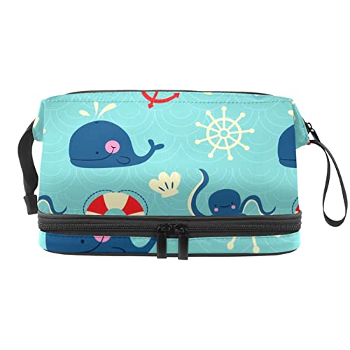Makeup Bag - Large Capacity Travel Cosmetic Bag, Creative Lifebuoy Anchor