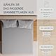 Dreamzie Premium Topper Spannbettlaken 180x200 cm - 200x200 cm - extra niedriger Seitenhöhe - für Topper - Topperauflage - Spannbetttuch Jersey Baumwolle, 150 g/m² - Oeko-TEX - Grau