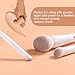 KINGMAS Mini Concealer Brush, Angled Under Eye Dense Eyeshadow Brush Face Eye Blending Brush (370)