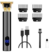 Hair Clippers Professional Beard Trimmer Men Cordless Self Hair Trimmer Smooth Clipping Rechargea...