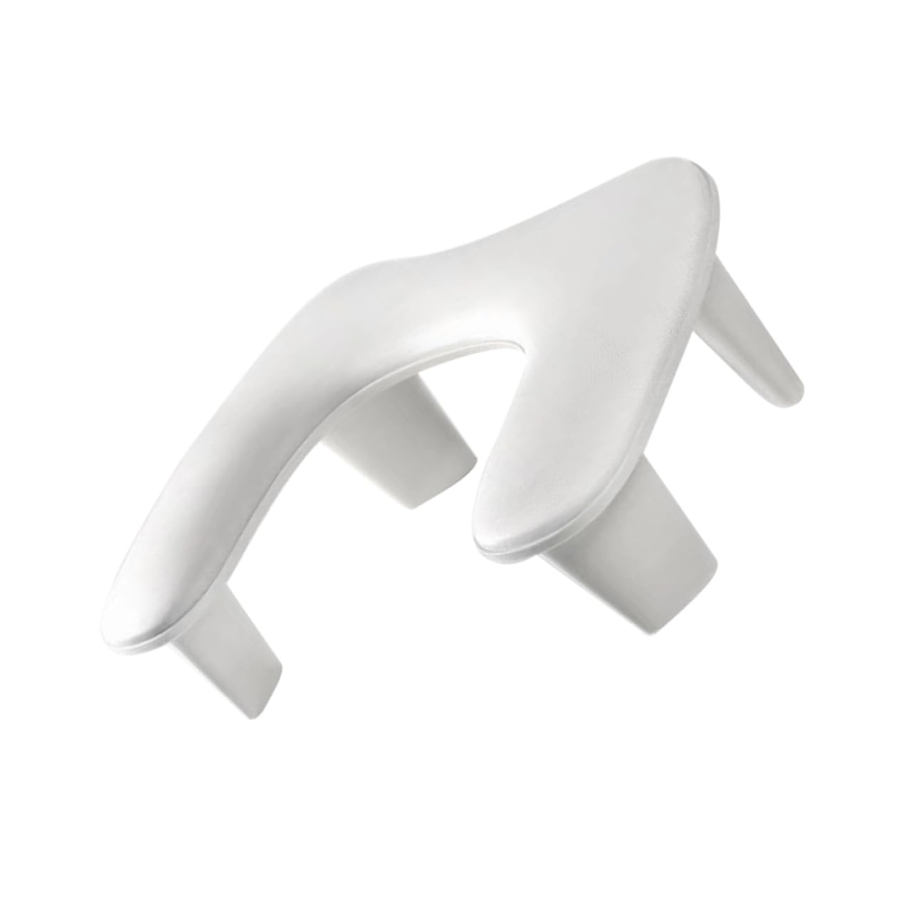 Cuscino Manicure a U per Mano, Supporto Bianco in Pu Plastico | Struttura e Smontabile, Inclinazione Ergonomica, Adatto per Scrittura e Disegno