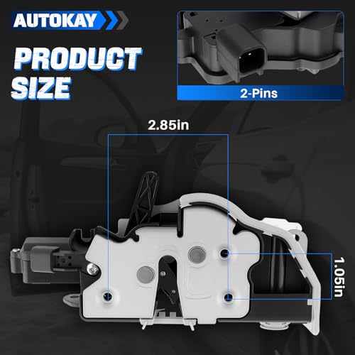 Image of AUTOKAY JL3Z-1521813-D Front Left Side Door Lock Actuator with Power Locks Fits for Ford F-150 2015-2020 Ford F-250 F-350 F-450 F-550 Super Duty 2017-2021 RE#CK2Z-1521813-J HL3Z-1521813-D DLA1413