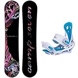 Camp Seven Featherlite Women's Snowboard Package + Siren Mystic Bindings 138 cm