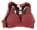 ROUGHRIVER Women's Yoga Crop Top Sports Bra with NOT Removable Adding Volume Pads Breathable Race Back (S 30-32 Cup B/C, RRCT400-MUV)
