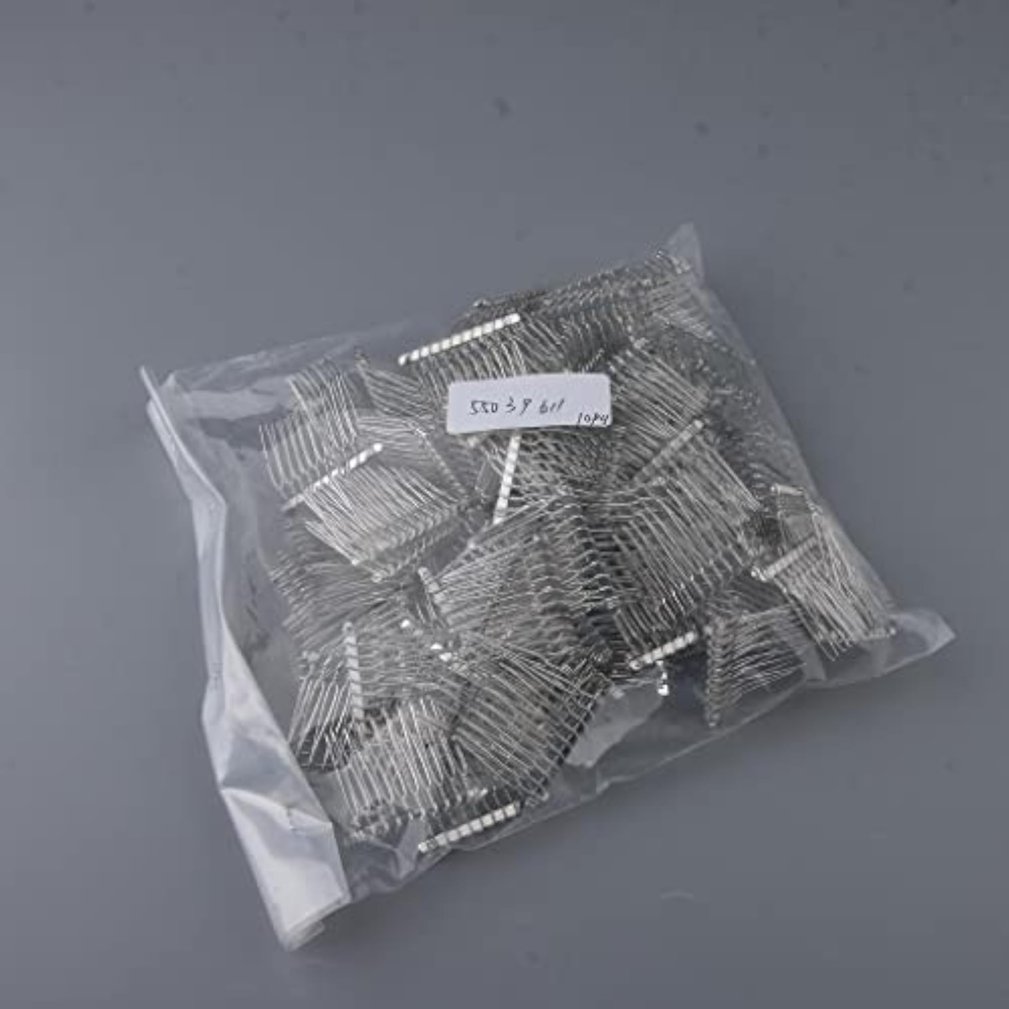 6x10Pcs Metal Hair Comb Slide Side Combs Hair Clip Decor