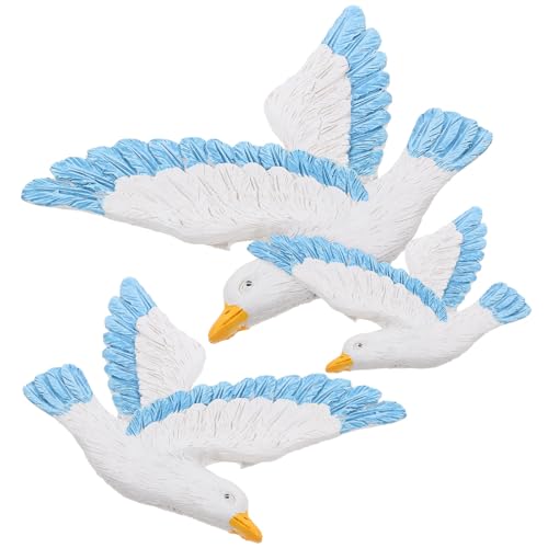 Décoration murale créative mouettes en résine 3pcs - 2