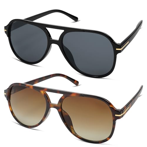 Retro Trendy Square Aviator Sunglasses Womens Mens 70s Classic Vintage Oversized Sun Glasses AR821742