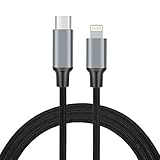 USB C to Lightning Cable, (6ft/1.8m) Power Delivery (PD) Type C to Lightning Charing Cord Sync & Data for iPhone X/8/8 Plus.