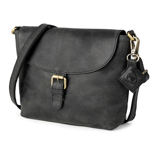 Sac femme bandoulière en cuir Catalina : fini les sacs fragiles, optez pour la qualité vintage