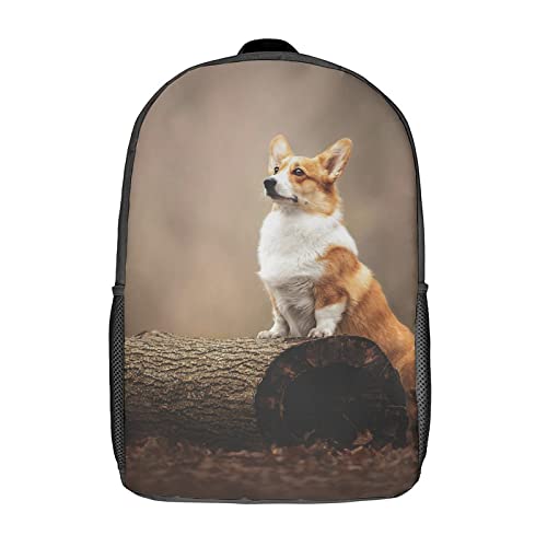 Sac à dos Corgi 17 pouces pour école et loisirs des enfants