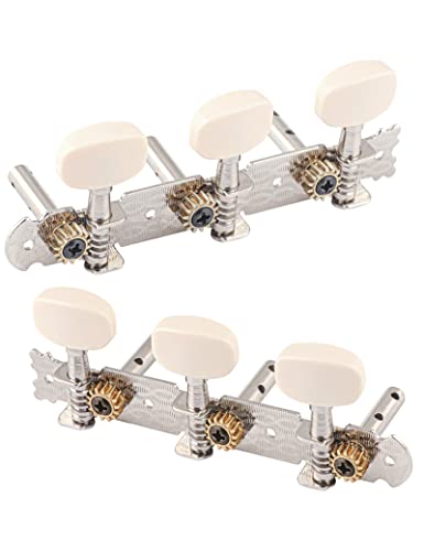 Bogart Guitar String Tuning Pegs Tuning Keys Machine Heads Tuning Machines For Classical Guitar Chrome Plated 3 On A Plank With Acrylic Button.,(Lyg 326) #TOP7