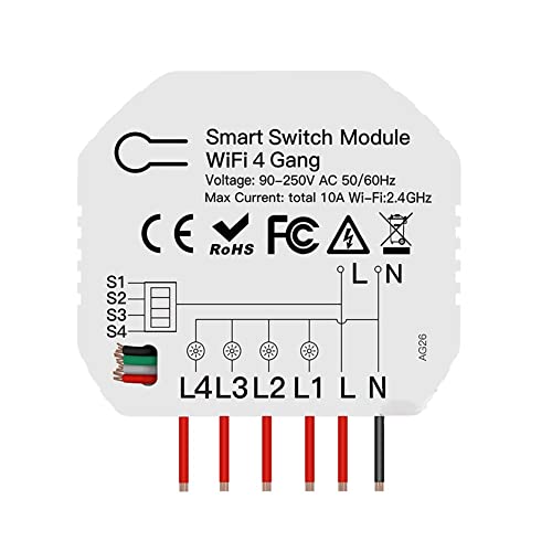 Interrupteur intelligent WiFi 4 voies pour piloter toute la maison depuis le canapé