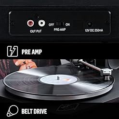 House of Marley Platine Bluetooth Stir It Up Wireless – Tourne-Disque Écoresponsable en Bambou, Tissu Rewind Recyclé, Enregistrement PC/MAC via USB, Son Supérieur – Édition Black, Exclusivité Amazon - Les Beatles, Paul McCartney, John Lennon, RIngo Starr, George Harrison House of Marley Platine Bluetooth Stir It Up Wireless – Tourne-Disque Écoresponsable en Bambou, Tissu Rewind Recyclé, Enregistrement PC/MAC via USB, Son Supérieur – Édition Black, Exclusivité Amazon – Image 5