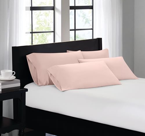 Truly Soft Everyday Blush 4 Pack Standard Pillowcase, Solid Color
