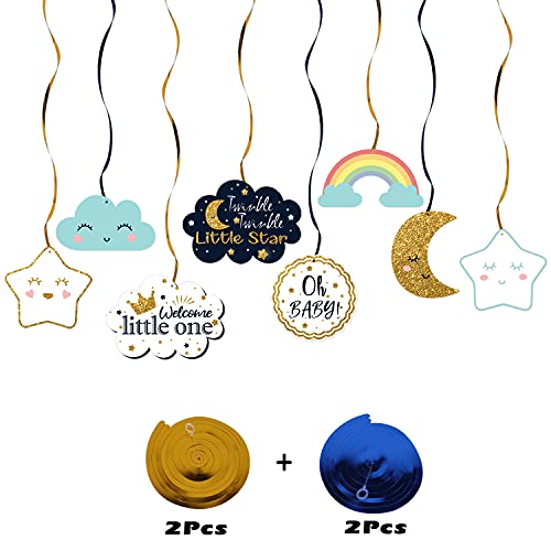 Lingteer Twinkle Twinkle Little Star Swirls Streamers - Cheers To Baby Shower Birthday Party Hanging Decorations - Boy. #TOP2