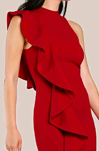 SportsX vestido de noite feminino sem mangas com lapiseira sem mangas, Wine Red, X-Small