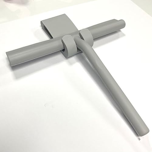 Spatola in silicone per finestre, Raschietto in silicone for la pulizia di specchietti for auto e finestre da doccia multicolore(Grijs)