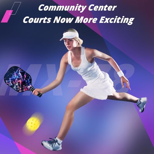 Image of niupipo Pickleball Paddles Set of 2 or 4, USAPA Approved Fiberglass Pickleball Paddle Set with Balls and Bag, Polypropylene Honeycomb Core, Lightweight Pickleball Paddles for Beginners Men Women