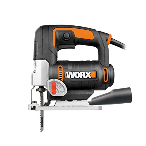WORX WX479 750W Jigsaw,3 in one, Tool-Less Blade Change,4 Position Pendulum,Straight&Bevel&curvilinear Cutting, LED Light, Compact, Blade&Spanner&dust Tube&Foot Plate Protection Included 6 WORX WX479 750W Jigsaw,3 in one, Tool-Less Blade Change,4 Position Pendulum,Straight&Bevel&curvilinear Cutting, LED Light, Compact, Blade&Spanner&dust Tube&Foot Plate Protection Included - Image 6
