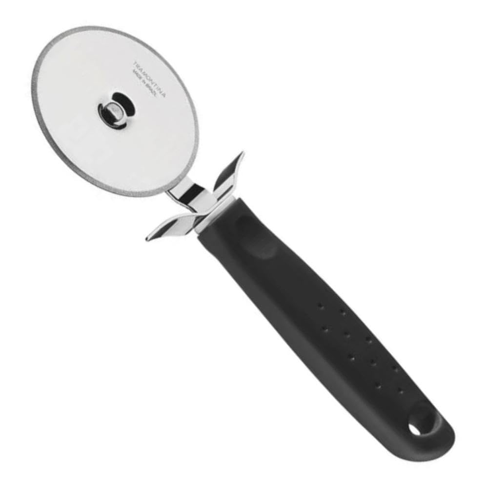 Tramontina Utilita Pizza Cutter with Stainless Steel Blade and Black Polypropylene Handle