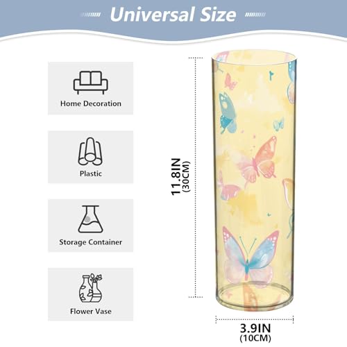 Vase en plastique aquarelle : déco fleurie sans risque de casse