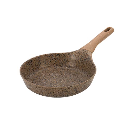 Sartén 26cm antiadherente Cacerola – Piedra Derivado recubierto Inducción 26cm tortilla sartén revestimiento de granito Inicio filete sartén, la conducción térmica de manera uniforme Rápido Sartén ant