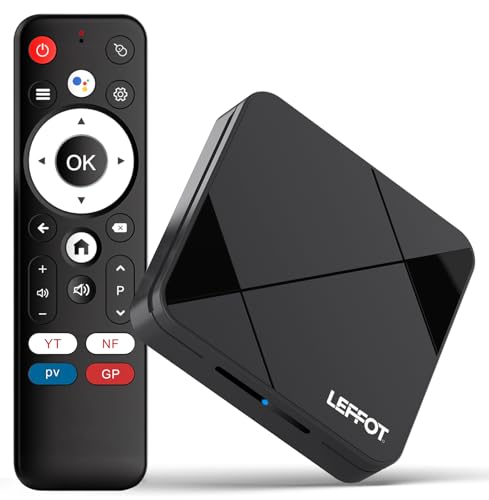 LEFFOT 4K UHD Android 14.0 TV Streaming Box 2026, 2GB RAM + 16GB ROM