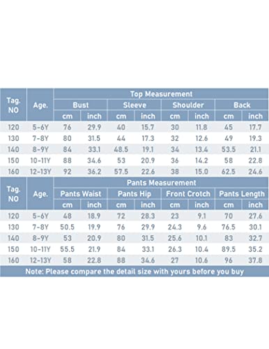 Boyoo Girl's 2Pcs Athletic Sweatsuit Sets Zip-Up Sweatpant Jogger Hooded Sweatshirt Tracksuit Outfit, Blue Solid, 10-11 Years #TOP5